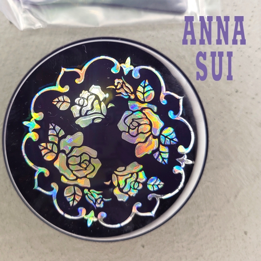 💸SOLD💰_🛑_💜ANNA SUI LUXURY FACE POWDER CASE MOP [BNIB]💜 - Picture 2 of 15